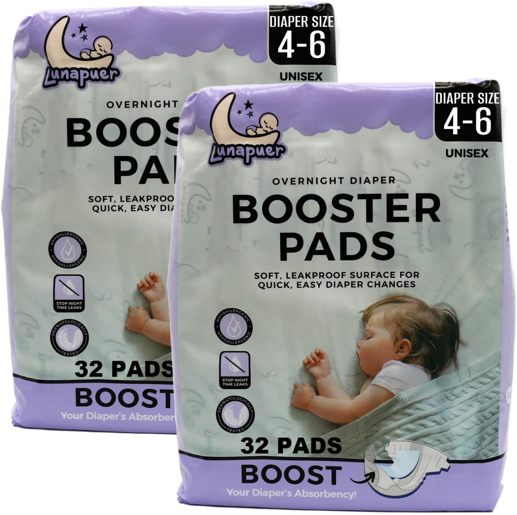 Diaper Booster Pads Overnight – Adhesive Diaper Inserts for Boys & Girls