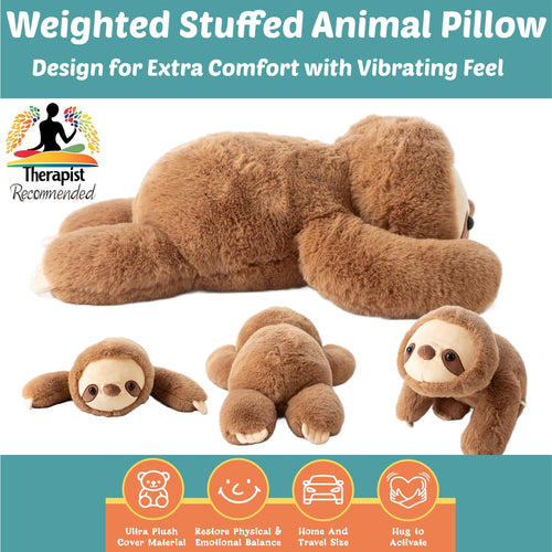 Sloth Weighted Sensory Pillow – 11x20"