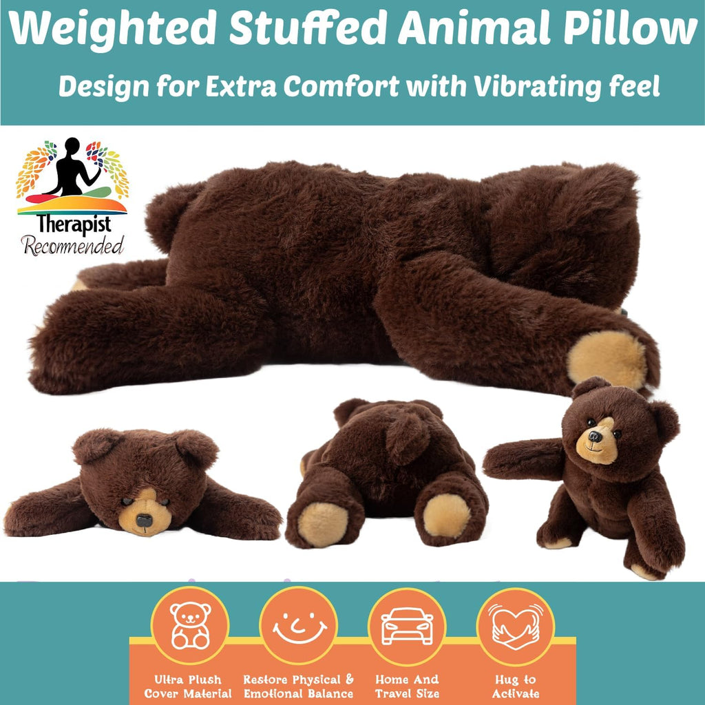 Bear Weighted Sensory Pillow – 11x20"