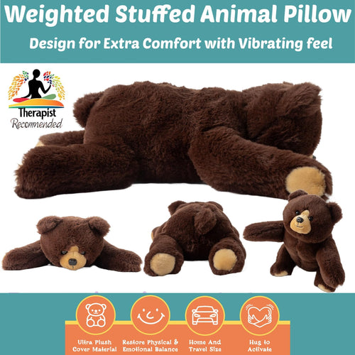 Bear Weighted Sensory Pillow – 11x20"