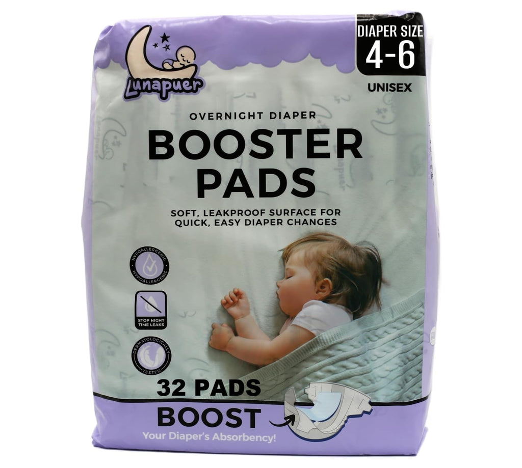 Diaper Booster Pads Overnight – Adhesive Diaper Inserts for Boys & Girls